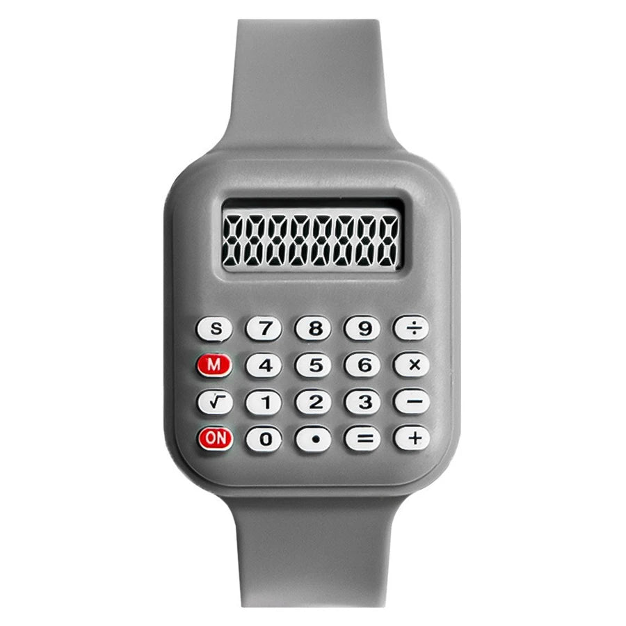 Reloj con calculadora creativa, reloj Digital LED de dibujos animados para niños, reloj electrónico deportivo de moda para niños y niñas, reloj de regalo para estudiantes