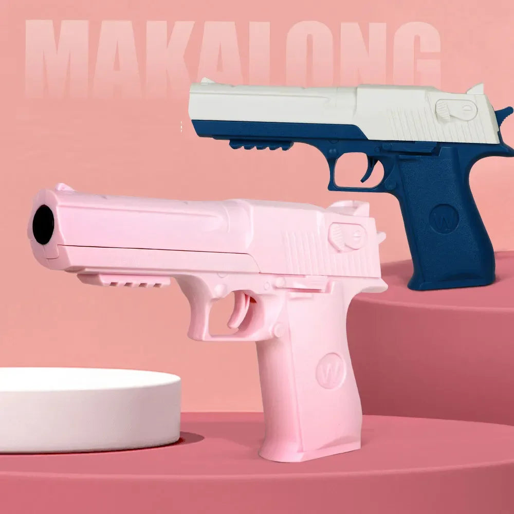 Pistolas de juguete para niños, pistola de plástico Manual, juguete de espuma para dardos, lanzador de modelo de tiro para niños y niñas, juegos al aire libre