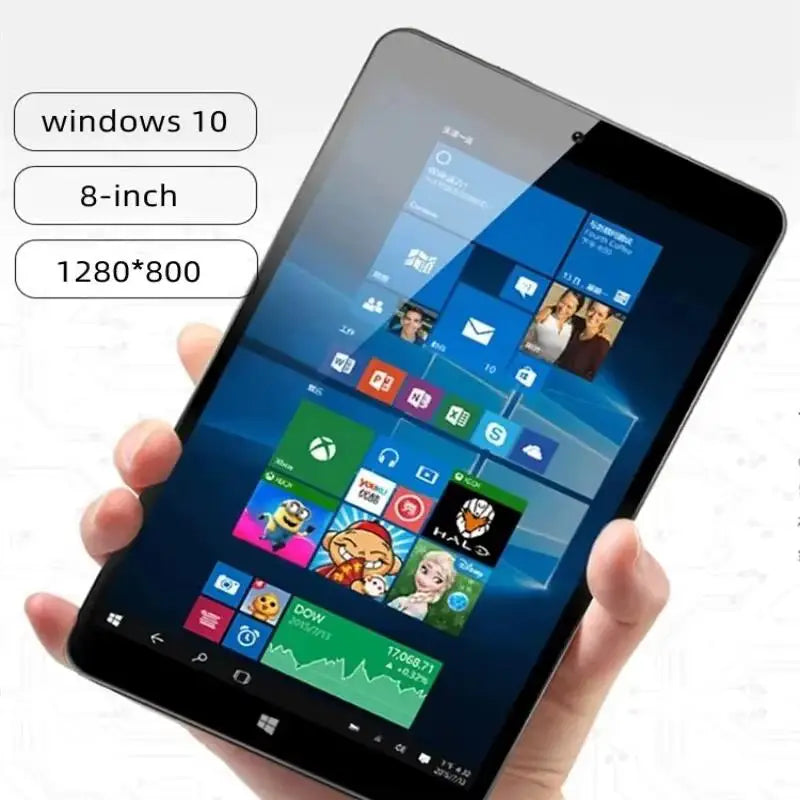Venta al por Mayor de Tablets AR1 de 8 Pulgadas con Windows 10, 8 GB de RAM, 128 GB de ROM, Intel Z3735F/Z8300 Quad Core, Cámaras Duales, Pantalla IPS de 1280 x 800, WIFI