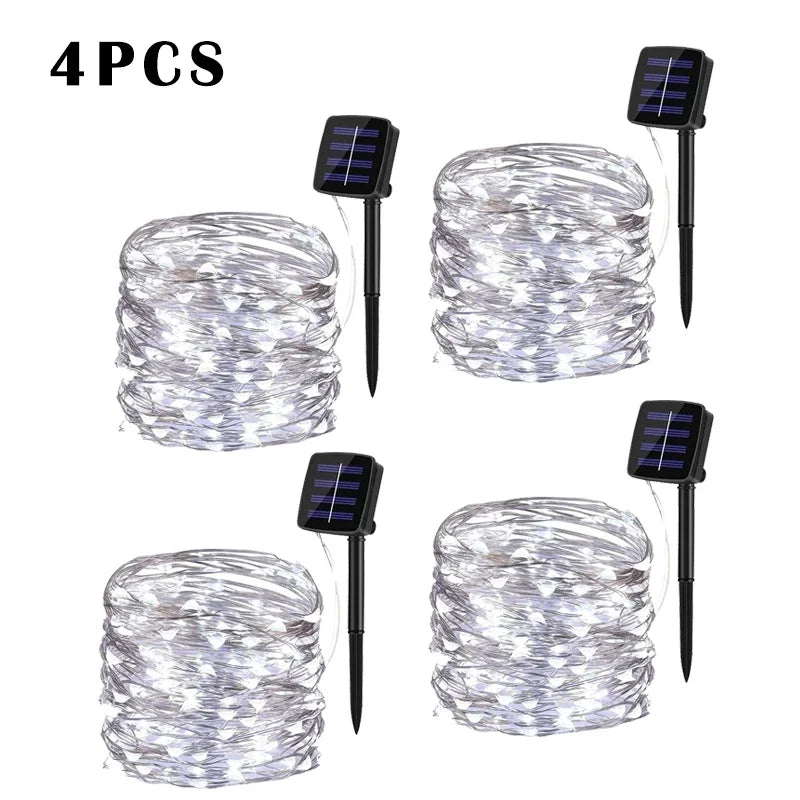 Guirnalda LED Solar para Jardín 7-32M - Impermeable IP65 8 Modos