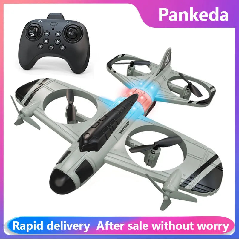 Mini Dron KY103 con Luces LED, Avión RC 2.4G con Control Remoto