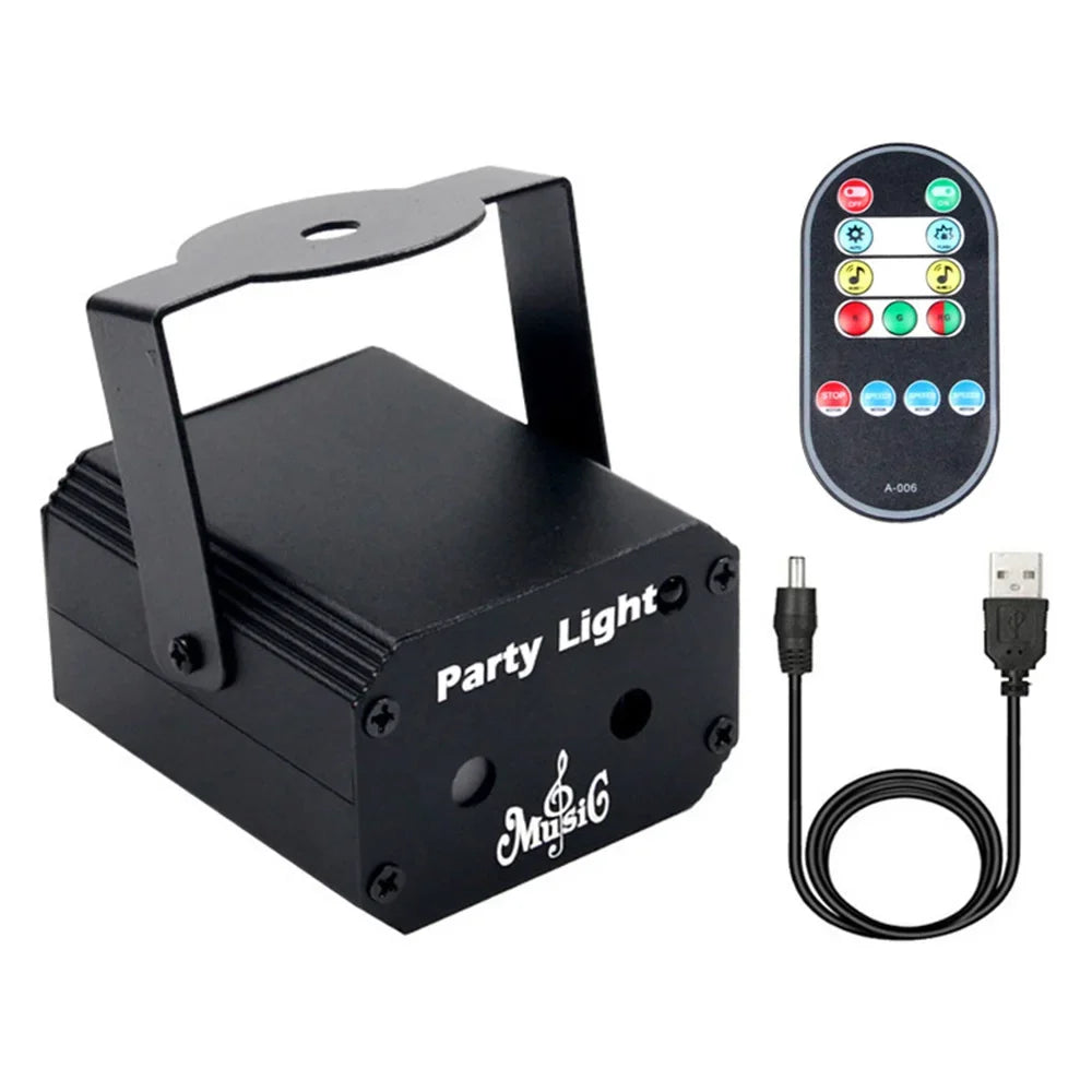 Mini Proyector Láser para Fiesta 32 Patrones