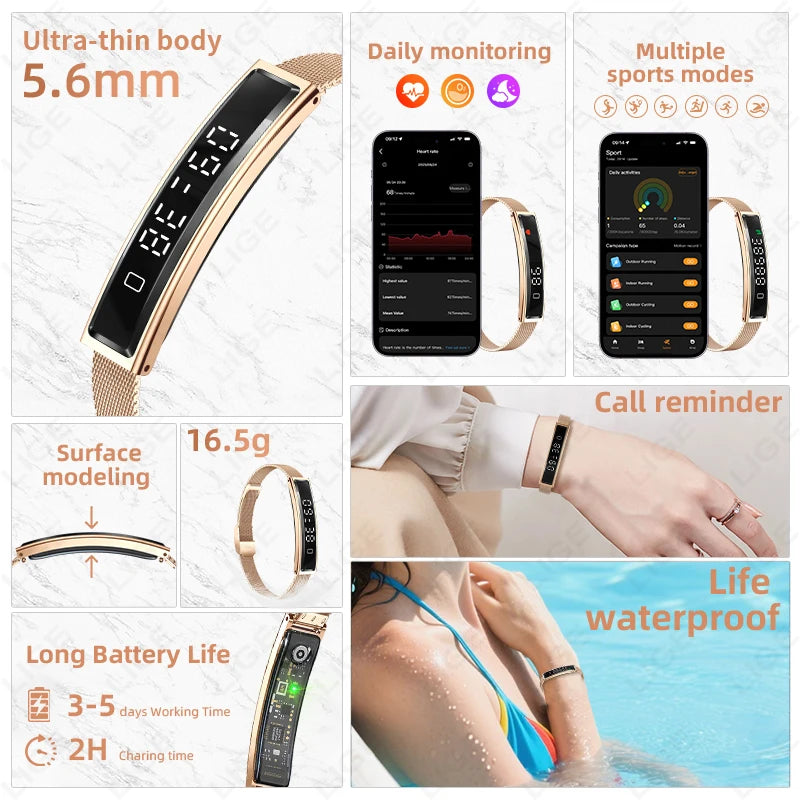 Reloj Inteligente con Podómetro y Monitor de Sueño