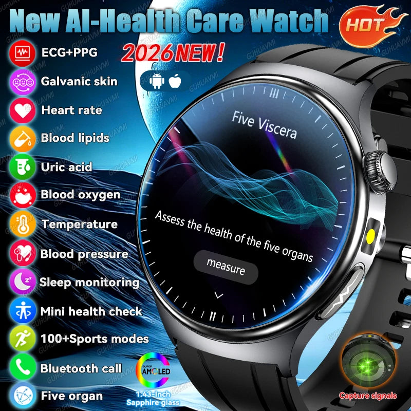 Reloj Inteligente IA ECG+PPG Diagnóstico