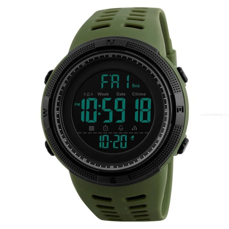 Reloj Digital LED Militar Deportivo Resistente al Agua
