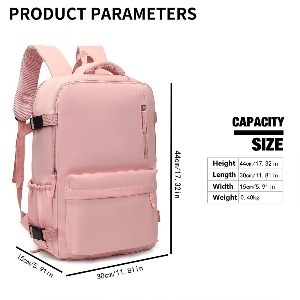 Mochila de Viaje Liviana de Gran Capacidad Unisex