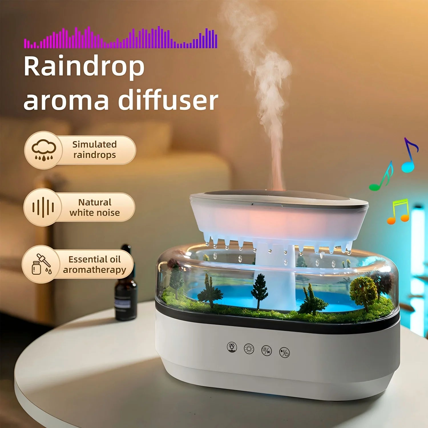 Difusor de Aromaterapia Gota de Lluvia 250ml