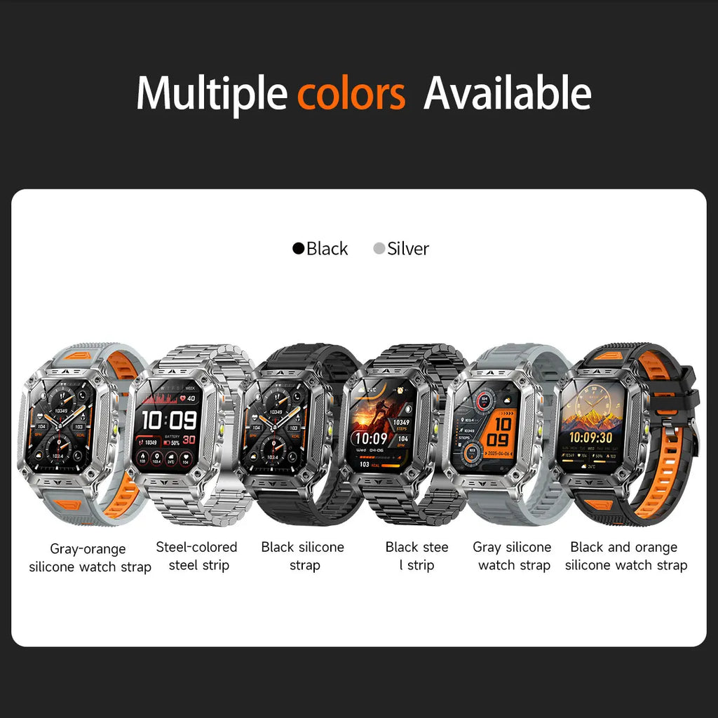 Reloj Inteligente AMOLED con GPS y Bluetooth Hombre