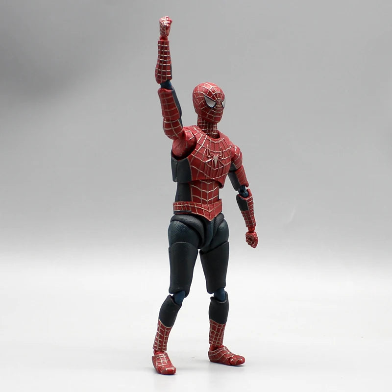Figura de Acción de Spiderman de 14 cm de Hot Toys - Versión Peter Tobey Maguire Anime Shf, Modelo Articulado, Muñeco Coleccionable, Regalo