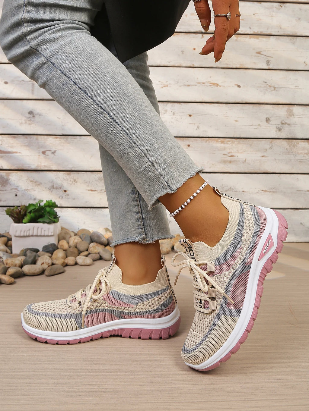 Zapatillas Informales de Lona para Mujer con Cordones