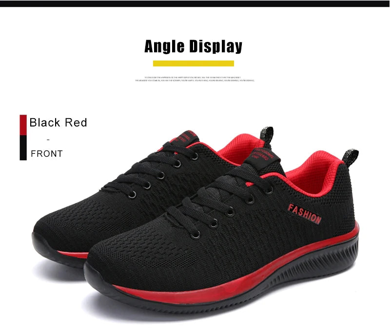 YRZL-Zapatillas deportivas ligeras para hombre y mujer, zapatos clásicos de malla transpirable, informales, a la moda