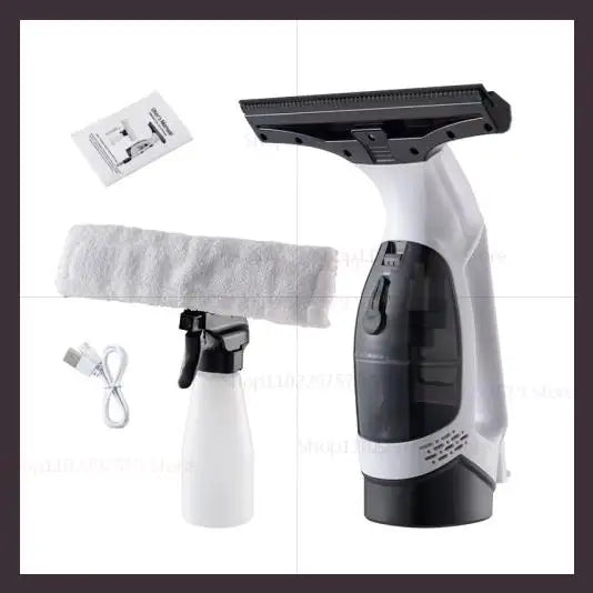 Limpiador de Vidrios Tres en Uno, Kit de Herramientas para Limpiar Ventanas, Raspador para Limpiar Paredes de Cocina y Escritorios, Máquina Limpiadora de Ventanas con Fuerte Succión