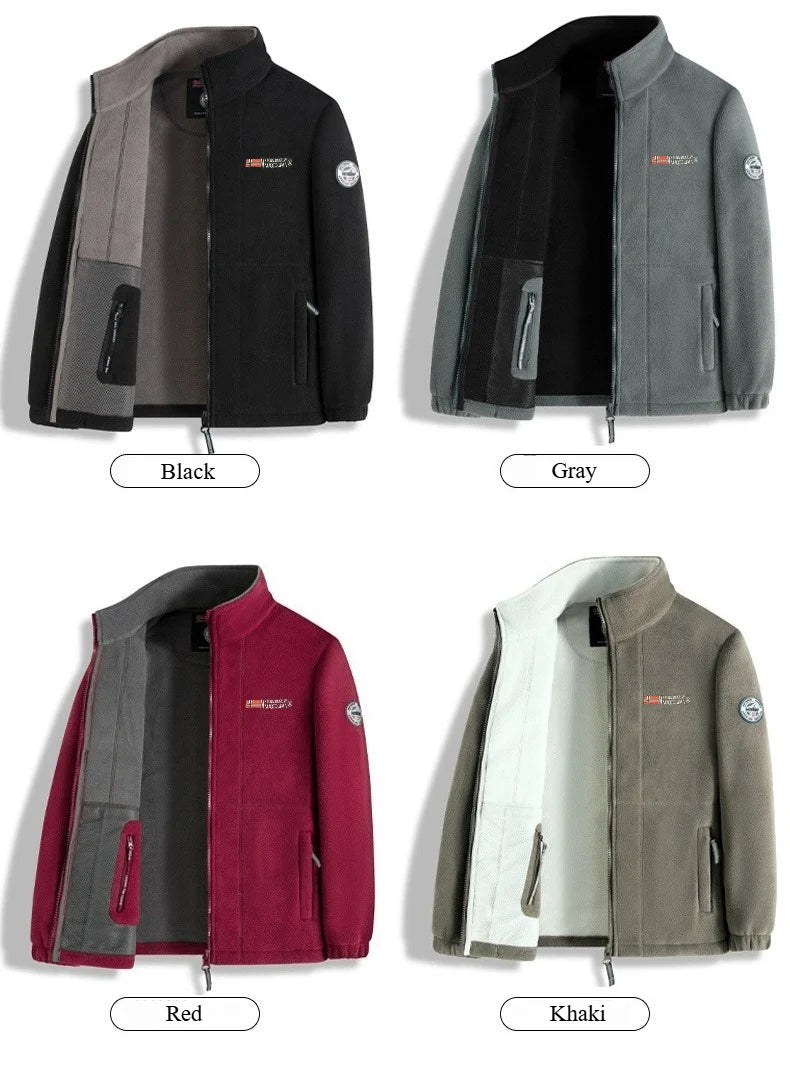 Chaqueta Polar de Invierno para Hombre con Cierre