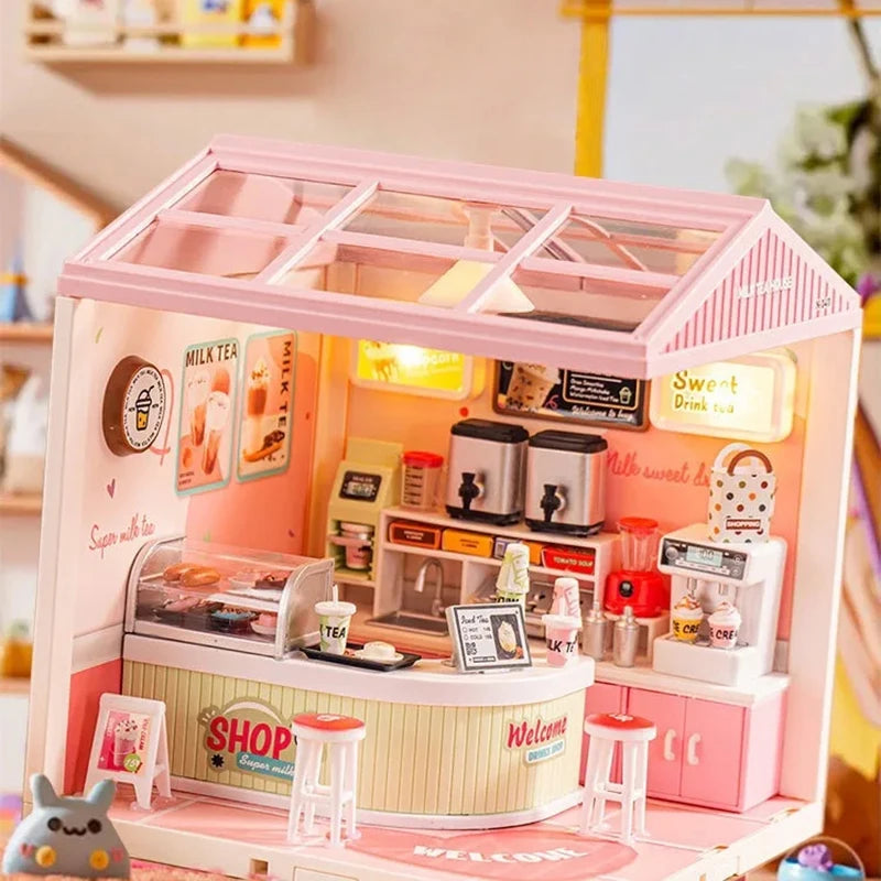 Kit de Construcción DIY Miniatura con Luces LED