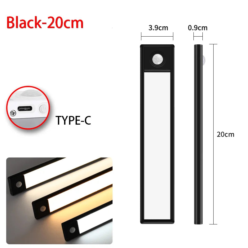 Barra de Luces LED Ultrafina con Sensor USB-C