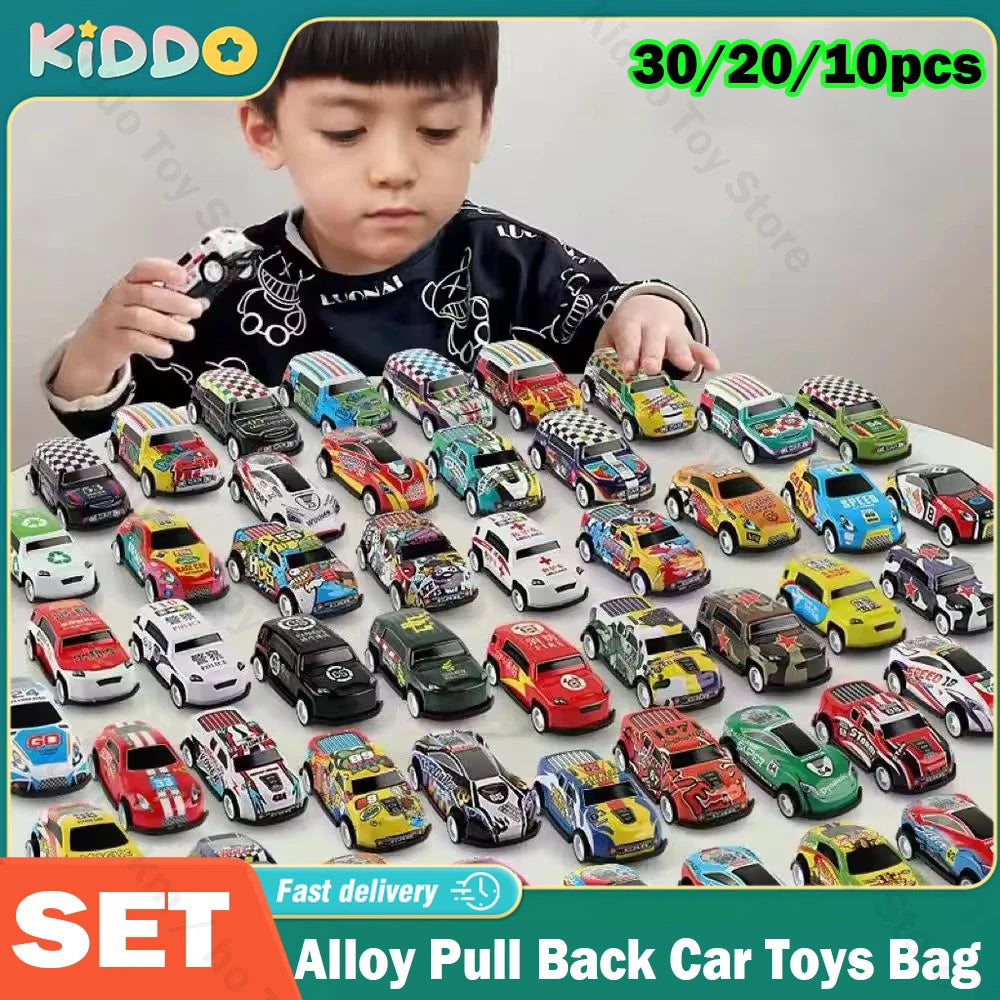 Set de Autos de Carrera Miniatura de Aleación para Niños