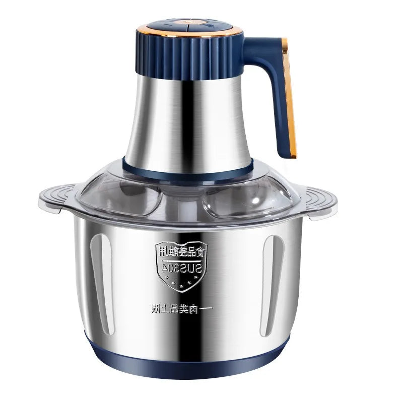 Picadora de carne eléctrica multifuncional de acero inoxidable para cocina