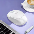 Ratón inalámbrico compatible con Bluetooth, ratón ergonómico para ordenador, ratón óptico para PC con receptor USB, ratón inalámbrico de 2,4 Ghz para ordenador portátil