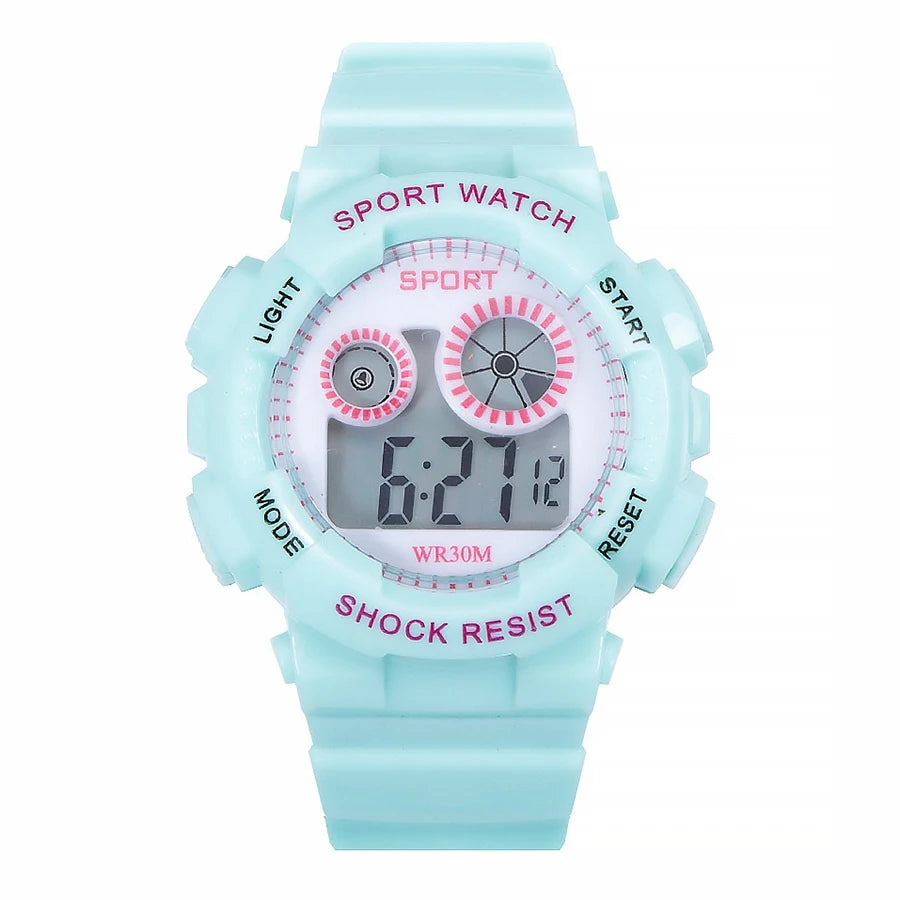 Reloj Deportivo Digital LED Impermeable para Niños