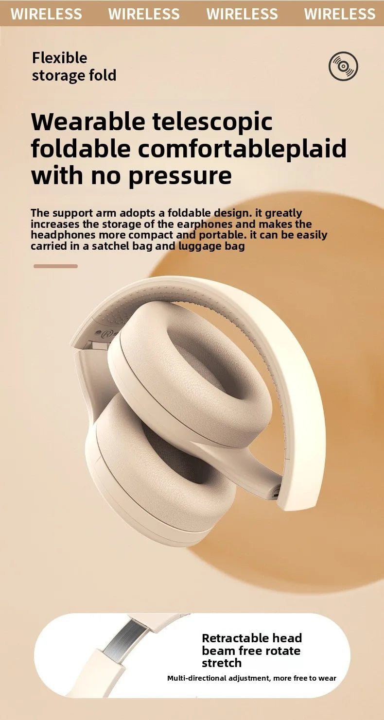 Auriculares Bluetooth Over-Ear HiFi Gaming Regalo
