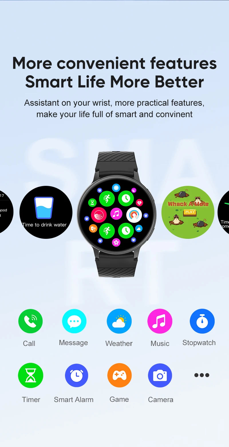 LIGE Reloj Inteligente Mujer Esfera Personalizada