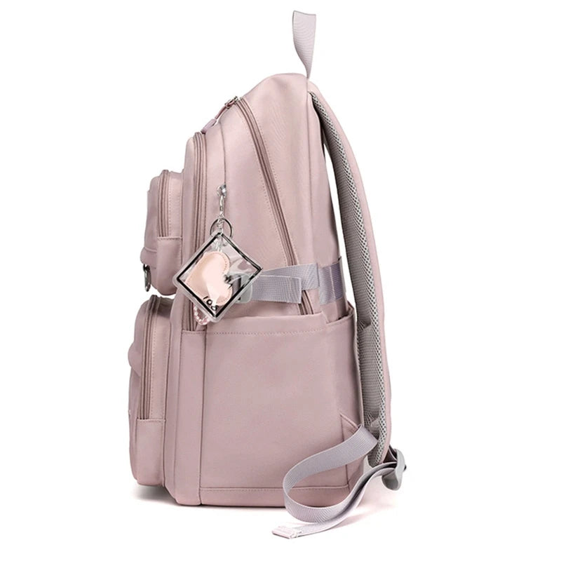 Mochila escolar para niña, mochila para adolescentes, mujeres y niños, mochila escolar rosa para primaria, mochila alta para adolescentes y niños