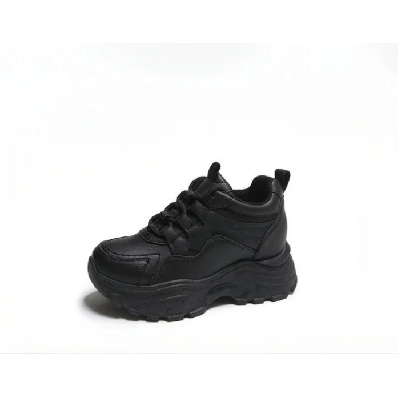Zapatillas Deportivas para Mujer, Ligeras, Antideslizantes, con Plataforma Alta, Estilo Chunky, Zapatos con Alzas para Uso Diario y Fitness