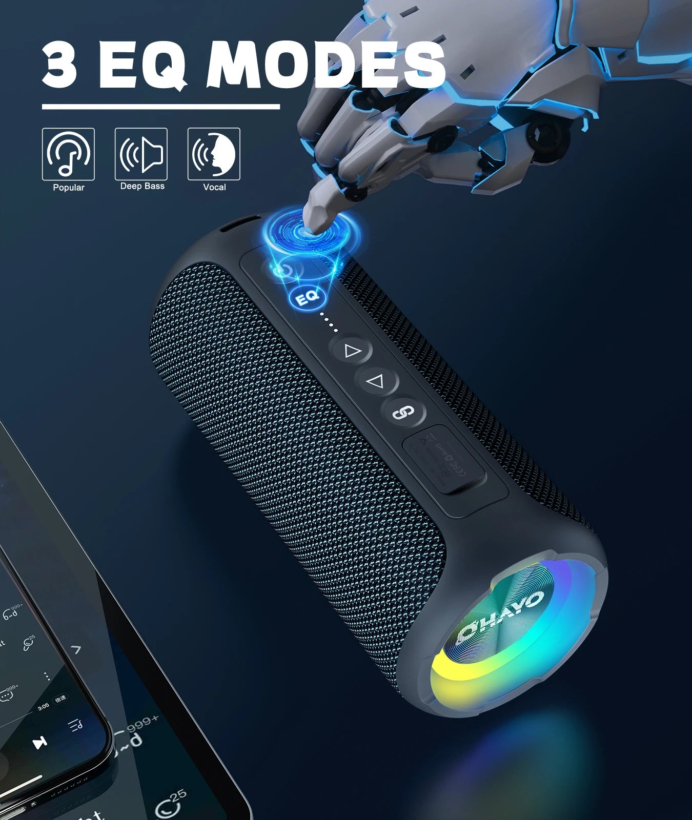 Ortizan X8 Pro Altavoz Bluetooth Boombox TF/AUX