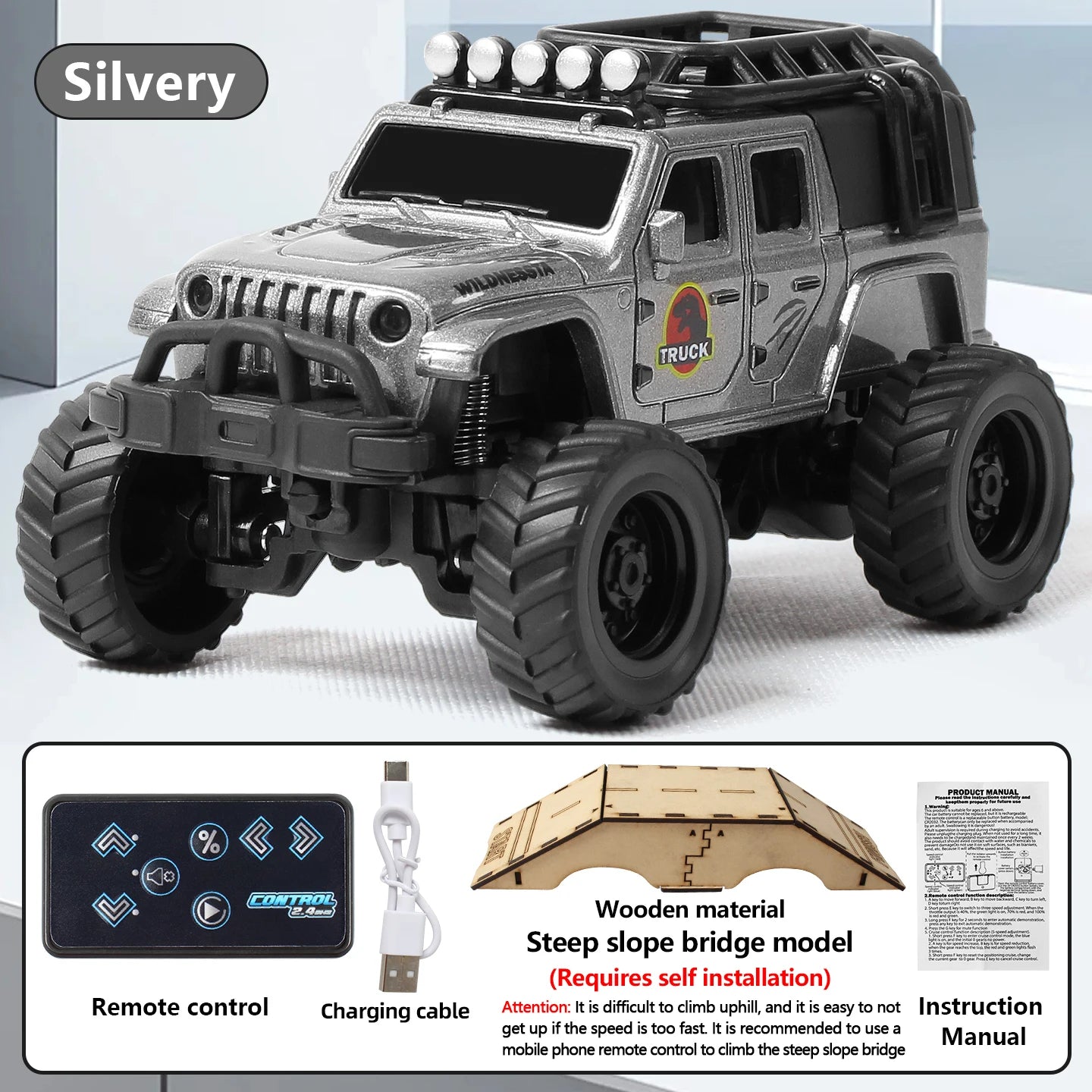 Mini Auto RC 1/64 Crawler Todoterreno con Control App