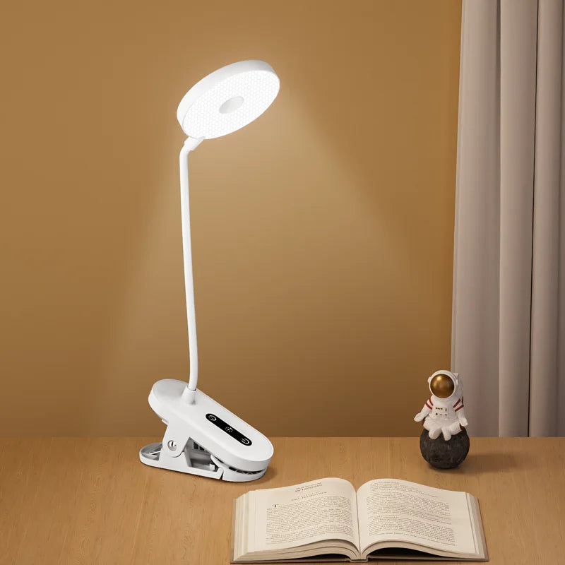 Lámpara LED de Escritorio con Clip, Atenuación y Timer