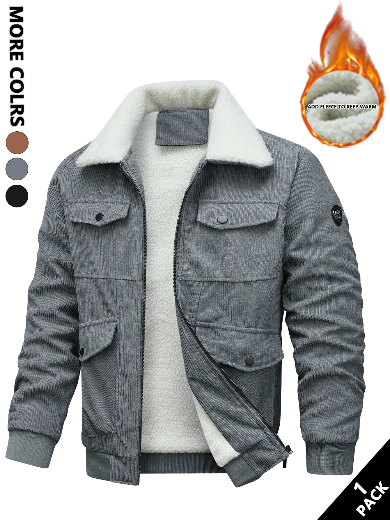Chaqueta de Pana para Hombre | Casual y Versátil