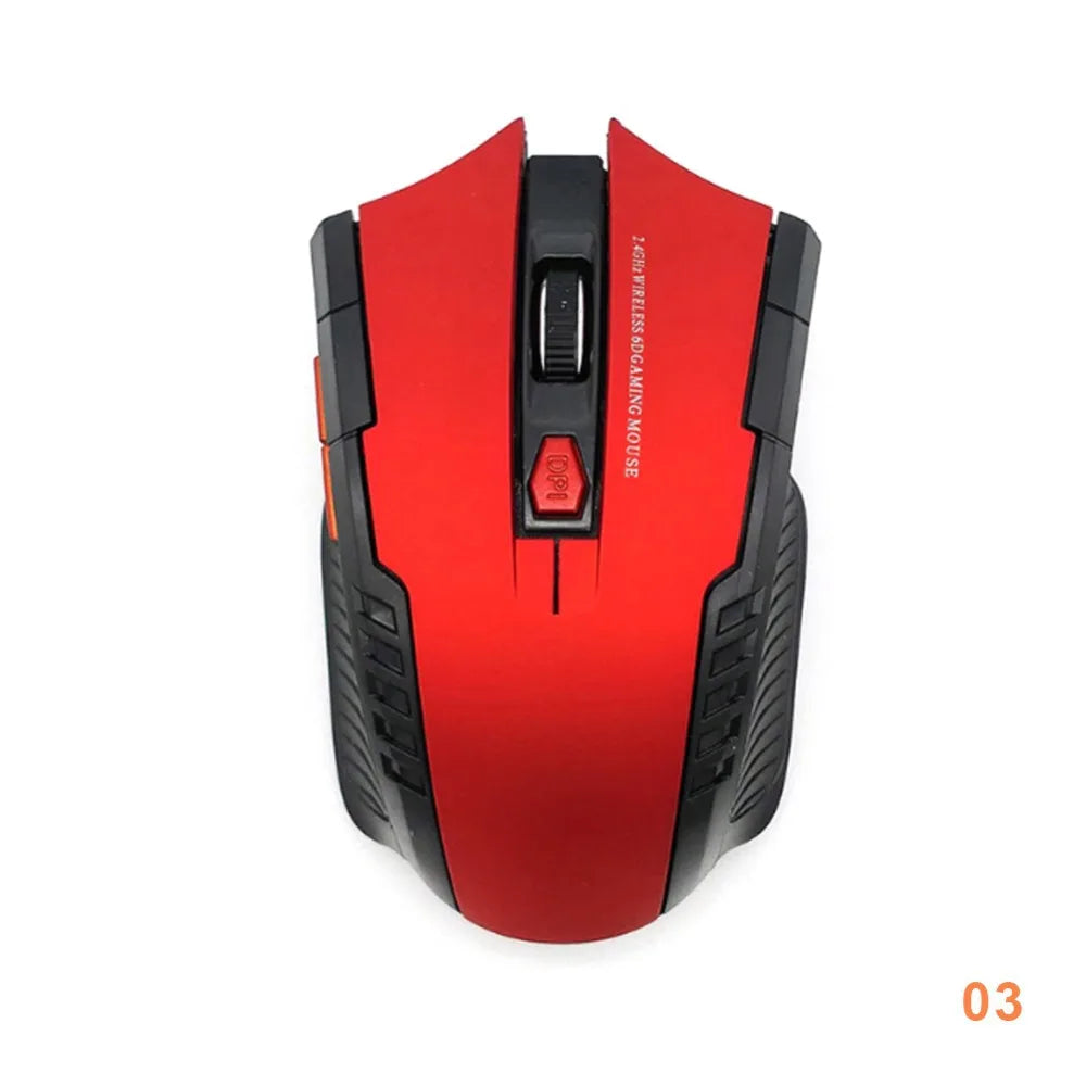 Ratón Inalámbrico 113, Ratón Óptico Inalámbrico de 2.4GHz con Receptor USB, Ratón Inalámbrico Portátil de 6 Botones para Computadoras Portátiles