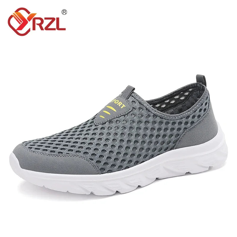 Zapatillas informales sin cordones para hombre - Transpirables