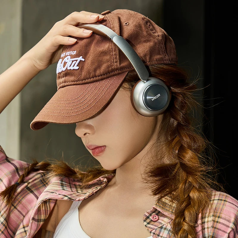 WHIZZER 1969S Auriculares inalámbricos Bluetooth 6.0 ANC con micrófono estéreo de graves profundos para iPhone Android