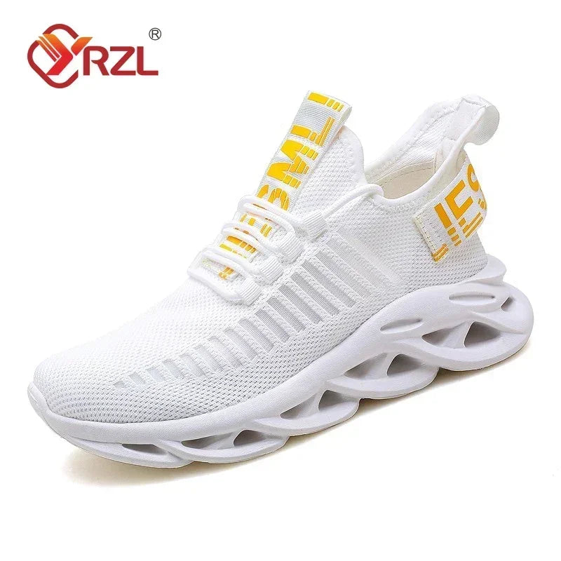 YRZL, zapatos para hombre, zapatillas cómodas, zapatillas transpirables para mujer, par de zapatos para correr, Tenis de malla, zapatos deportivos, talla 36-46, zapatillas para caminar para hombre
