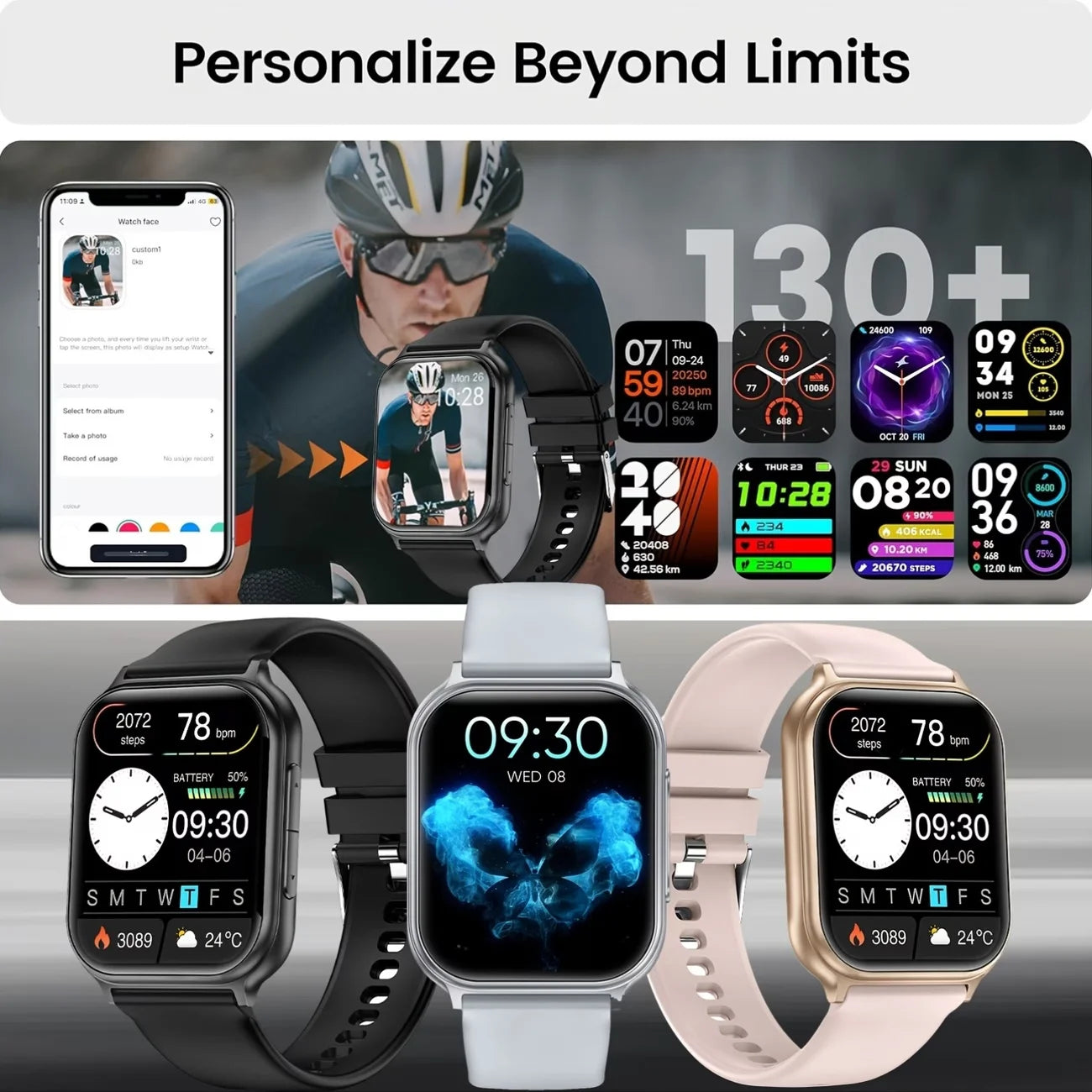 Reloj Inteligente de Moda Mujer IP68 Bluetooth