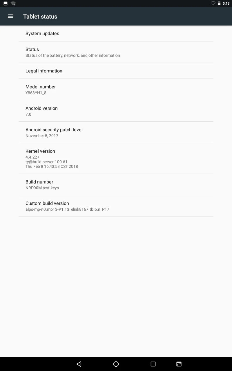 8" Android 7.0 Tablets PC MTK8167 Octa-Core 2GB RAM 32GB ROM 1280 x 800 IPS WIFI Bluetooth 4.2 Soporte GPS