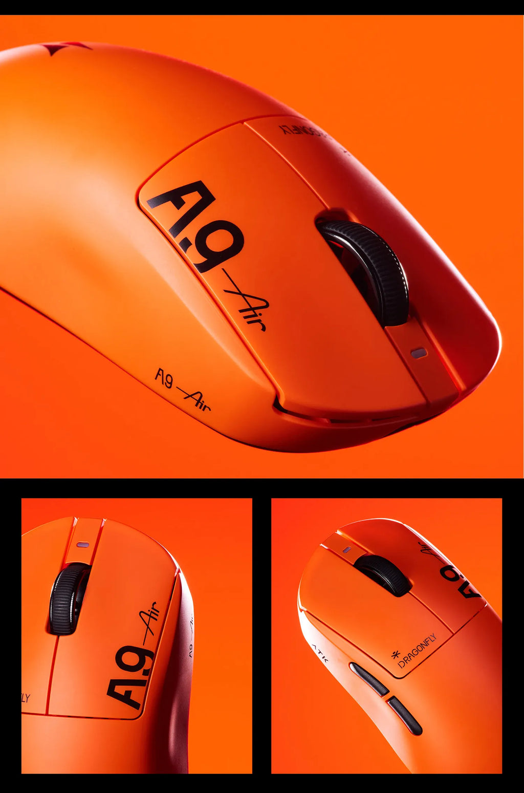 Ratón Inalámbrico para Juegos ATK A9 Air Plus A9 Mini Ultimate, 39g, Tamaño Pequeño/Mediano, PAW3955 MASTER 8K, Regalos para Gamers