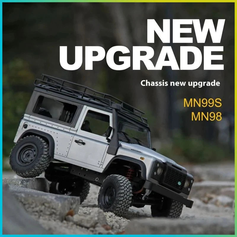 Escala 1:12 MN modelo RTR versión WPL RC coche 2,4G 4WD MN99S RC Rock Crawler MN98 MN99 Defender Pickup camión de Control remoto Juguetes