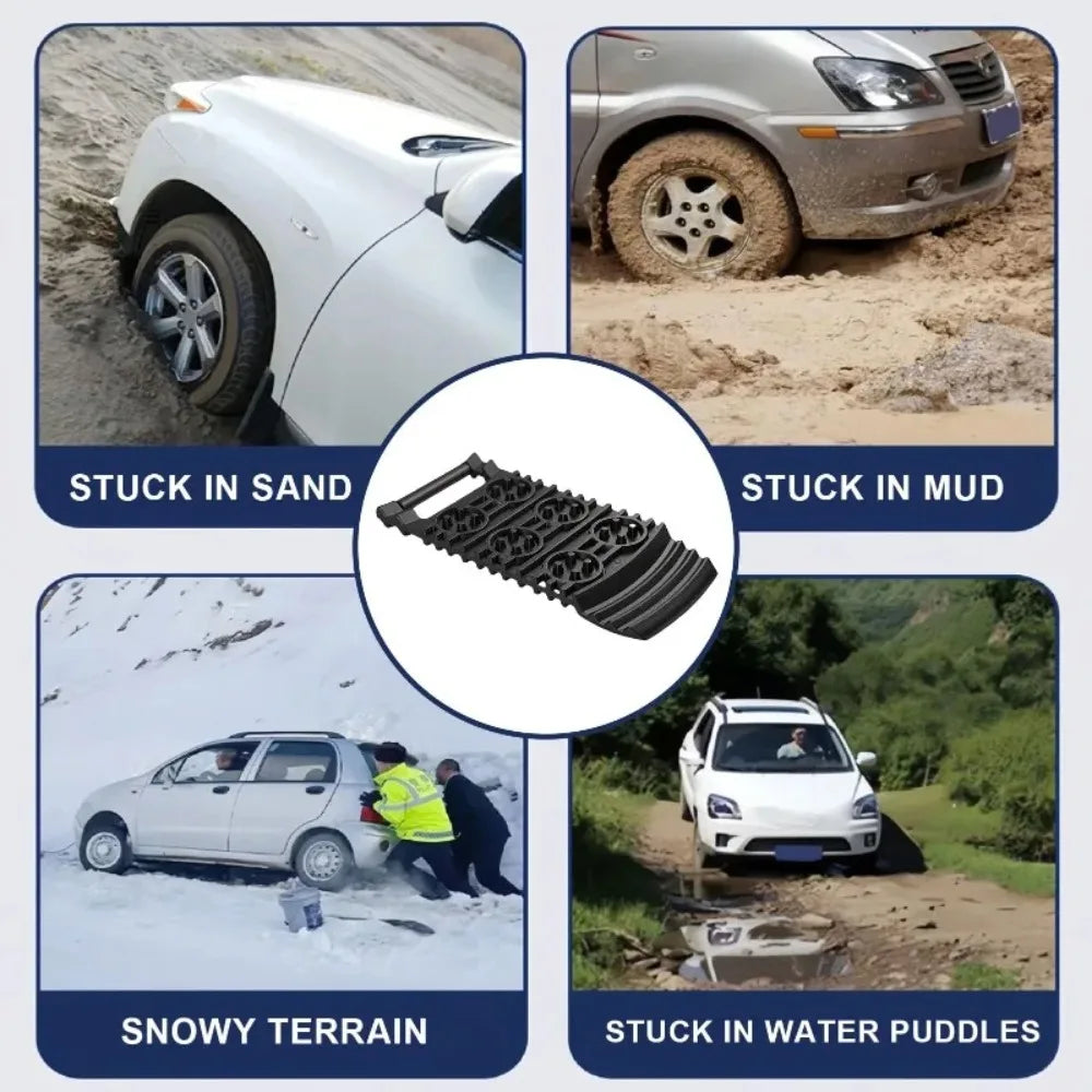 Tablero de Escape de neumáticos de coche, cadenas antideslizantes de emergencia, alfombrilla de tracción, pistas de recuperación, cadena de nieve, pala, rampas, almohadilla de ruedas