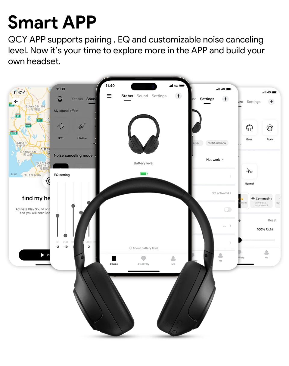 QCY H3 Auriculares ANC Bluetooth 5.4 60h