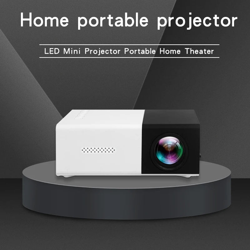Mini proyector YG300 HD para cine en casa, compatible con HDMI y USB