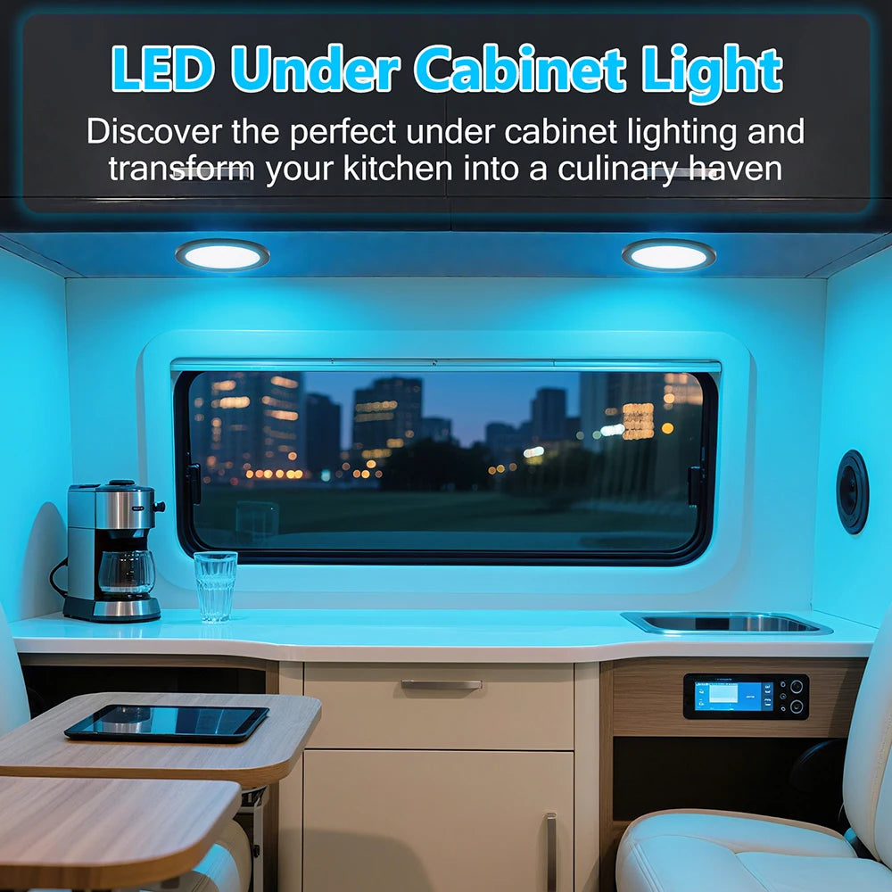 Luz RGB remota de 24 teclas para debajo de gabinete, interruptor USB de 5V, Kit de 1 2 4 6 luces, lámpara delgada para vitrina de cocina, acento de escritorio para Bar en casa