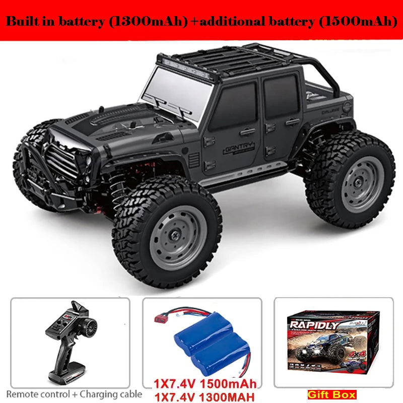 Auto RC 4WD 1:16 de Alta Velocidad 80 KM/H con Control Remoto