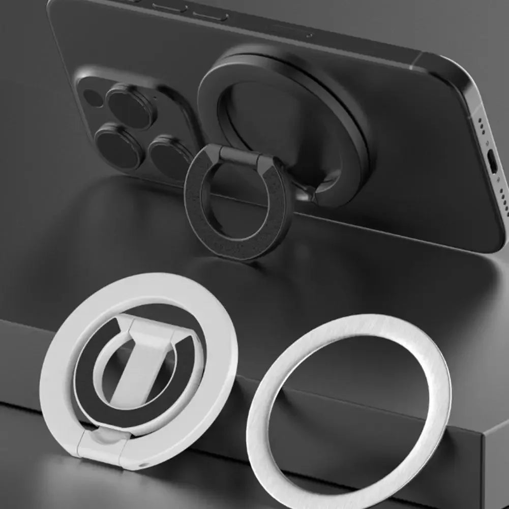 Soporte Magnético de Doble Cara para Teléfono con MagSafe, Anillo Magnético Plegable y Portátil para Celulares, Accesorios para Teléfono, Soporte de Agarre