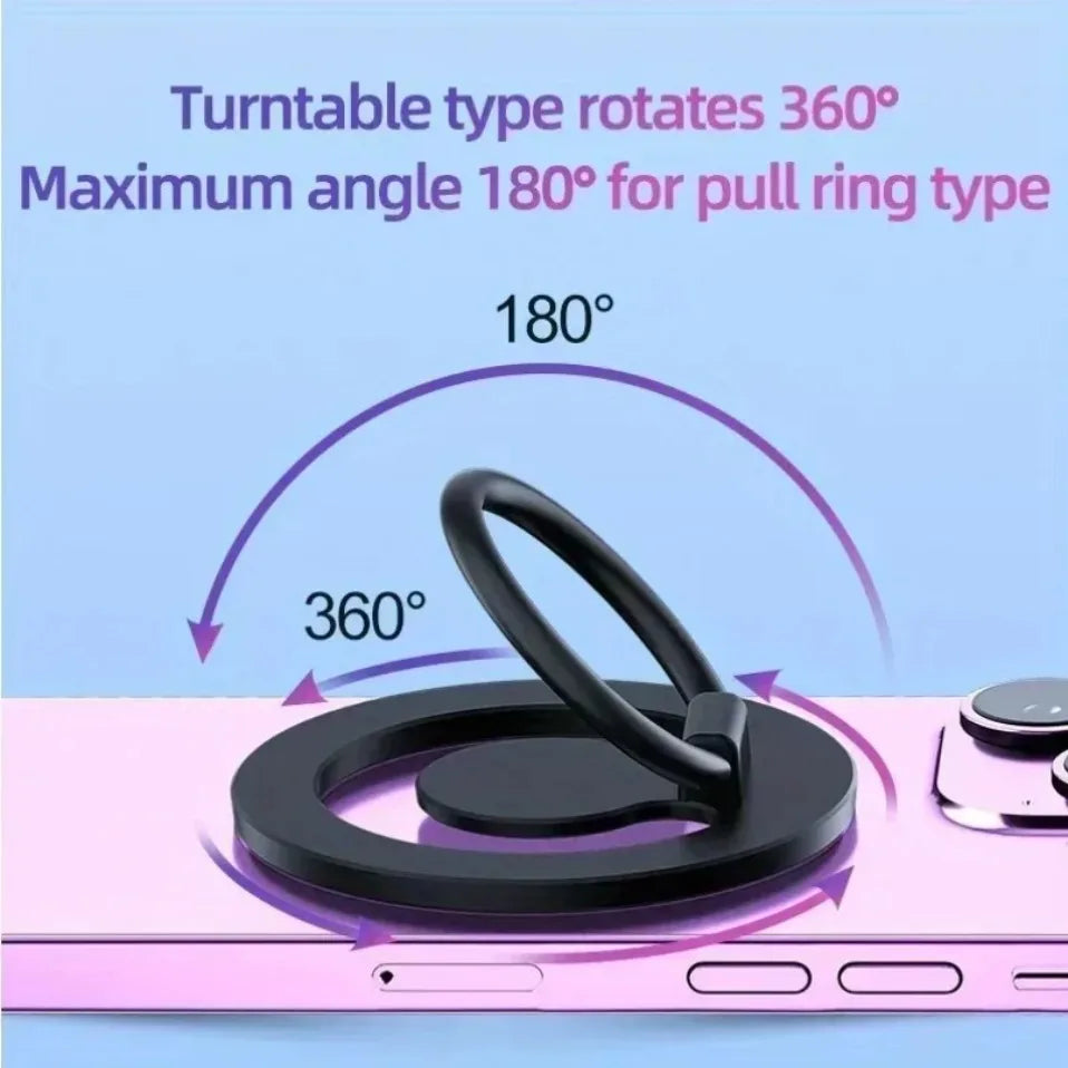 Soporte Magnético para Teléfono de Coche con Anillo, Soporte de Imán Potente y Abrebotellas para Magsafe iPhone 17 16 15 14 13 12 Pro Max