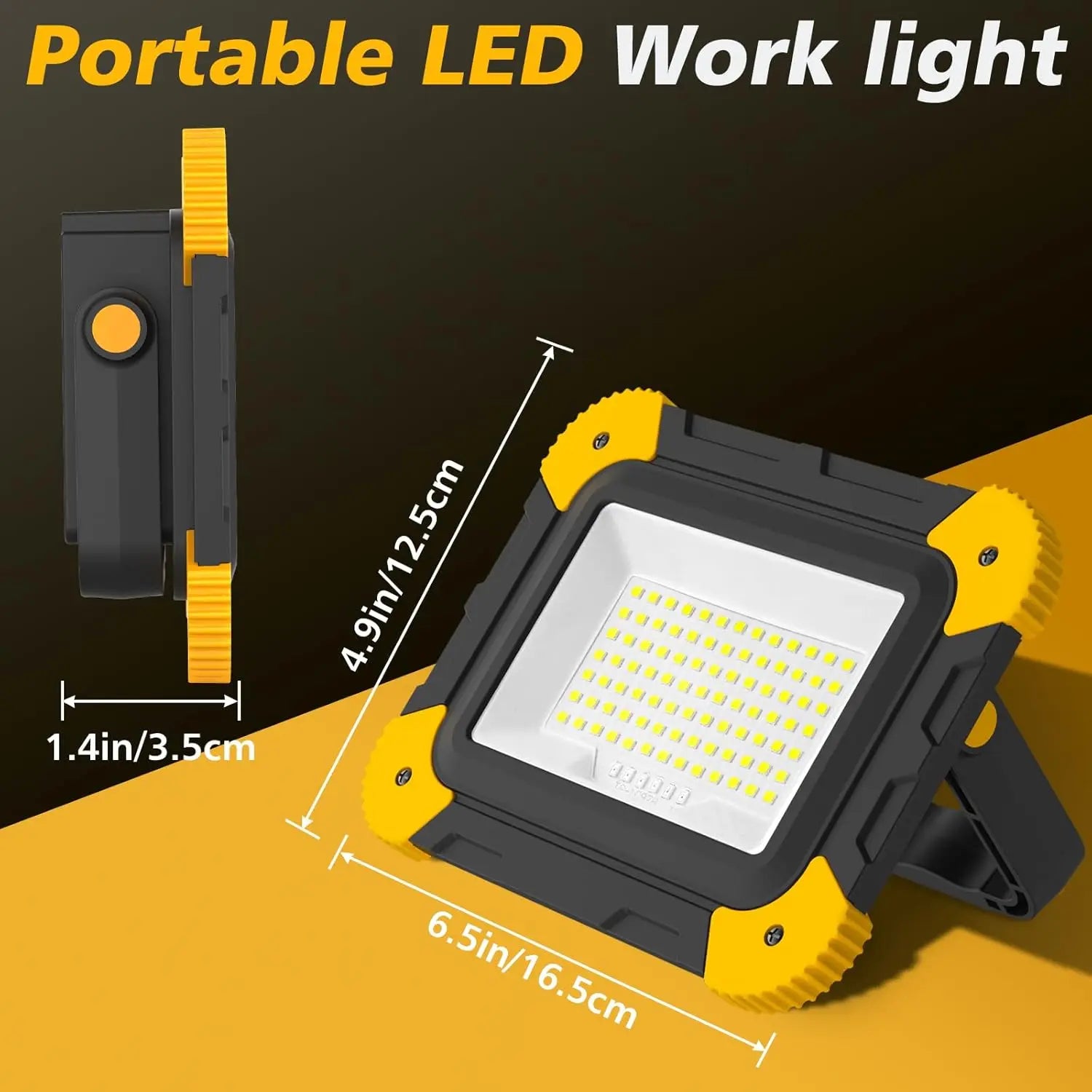 Foco LED de Trabajo Portátil 5 Modos Recargable para Taller