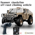 Coche RC Militar Crawler 4WD 2.4G 1:14, Vehículo Todoterreno con Accesorios