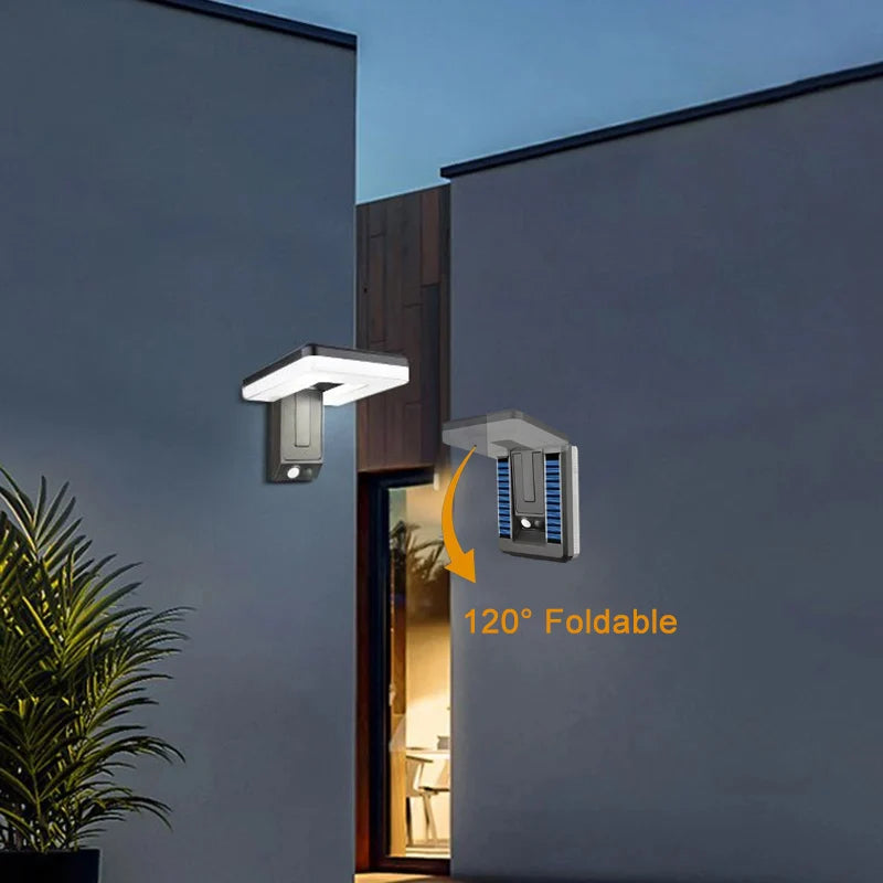 Lámpara Solar de Jardín LED con Sensor de Movimiento