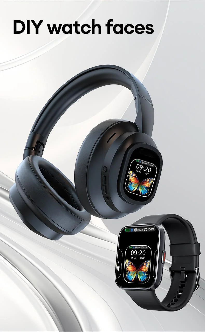Auriculares Bluetooth ANC con Pantalla LCD y Micrófono HD